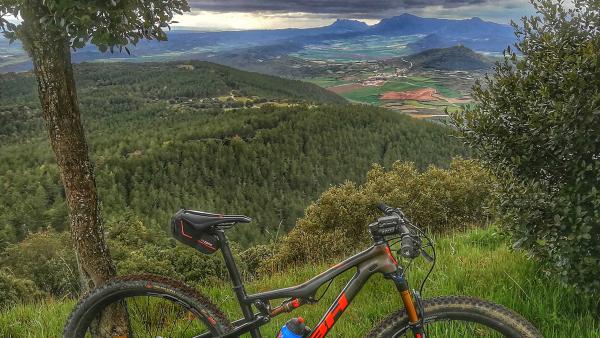 Alone bike in the mountains